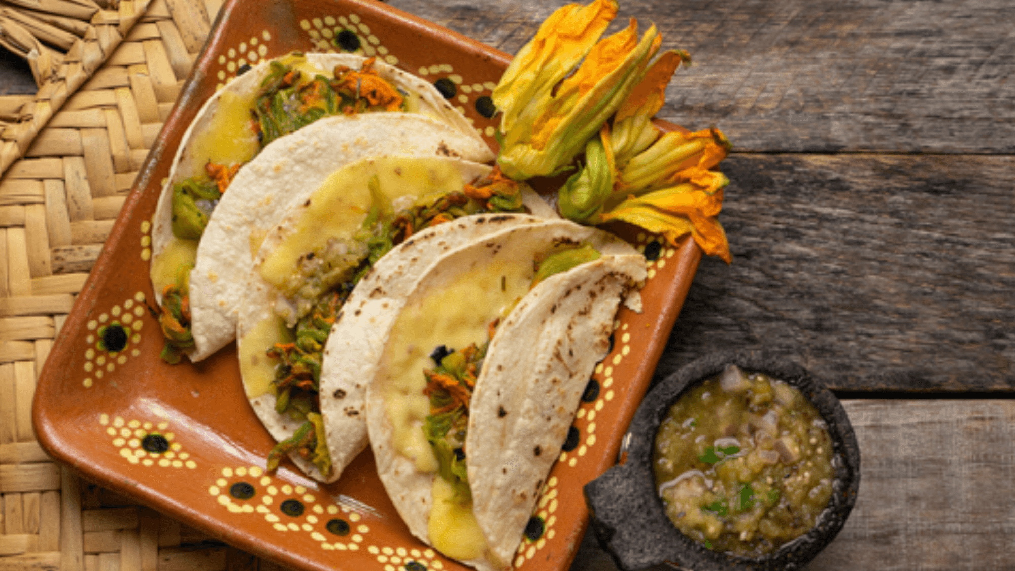 Squash Blossom Quesadillas