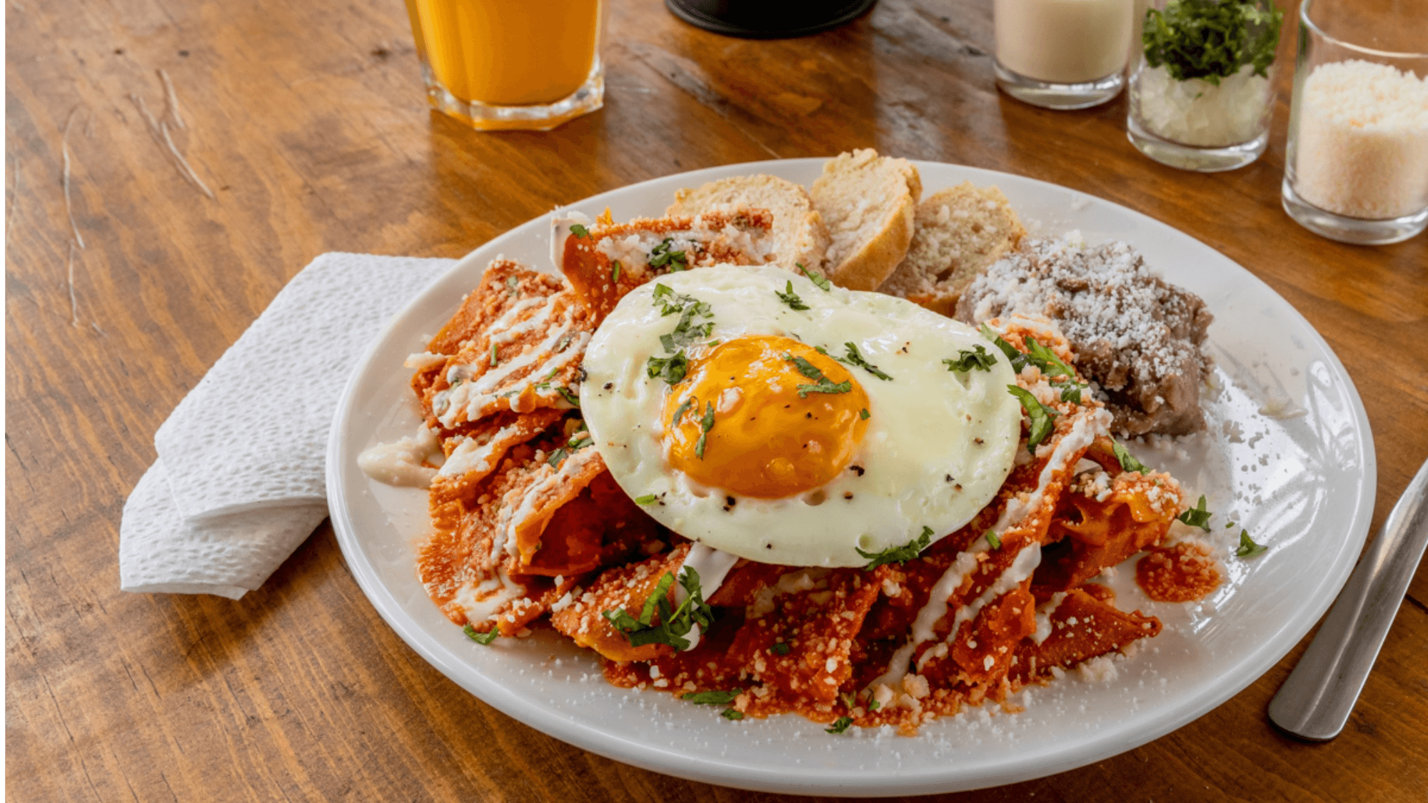 Chilaquiles with Egg