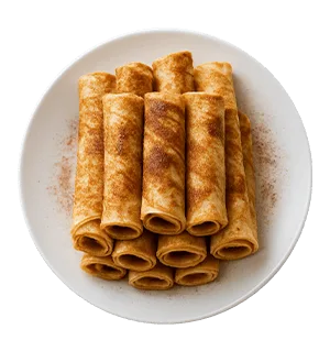 Rollos de Tortilla de Canela