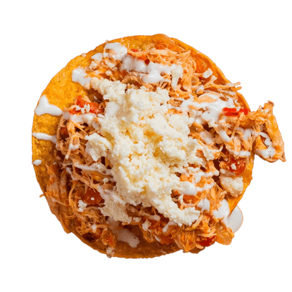 Tostadas de Tinga de Pollo