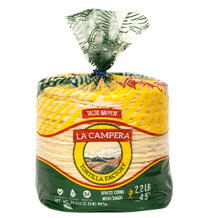White Corn Mini Taco Tortillas (4.5 Inch) 