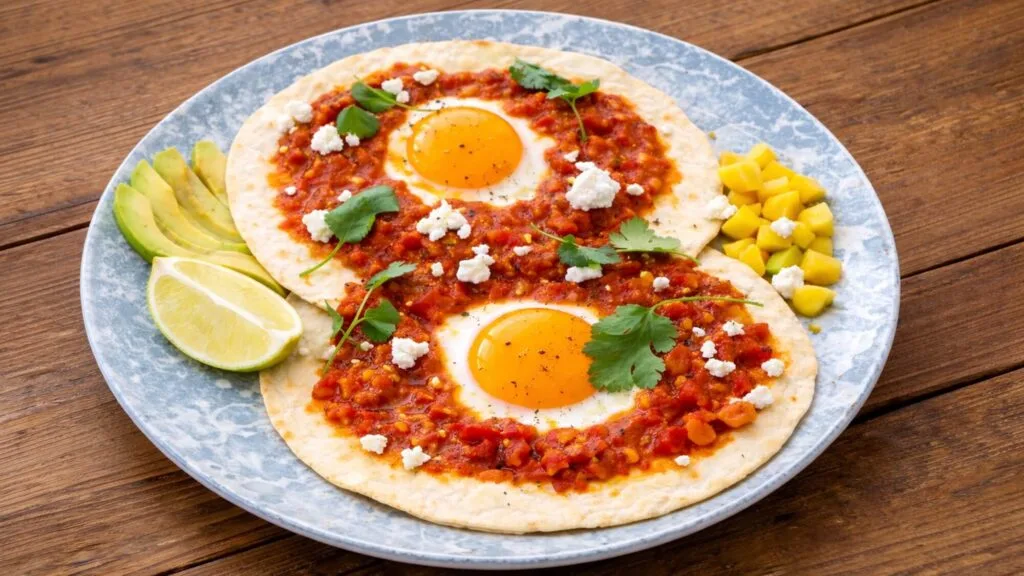 Huevos Rancheros hechos con Tortillas de Maíz Amarillo de La Campera Tortilla Factory