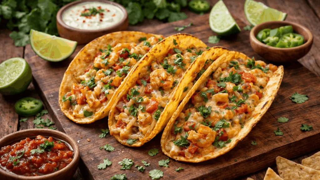 Shrimp and Cheese Tacos (Tacos Gobernador)