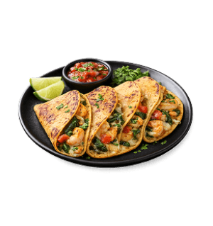 Shrimp and Cheese Tacos