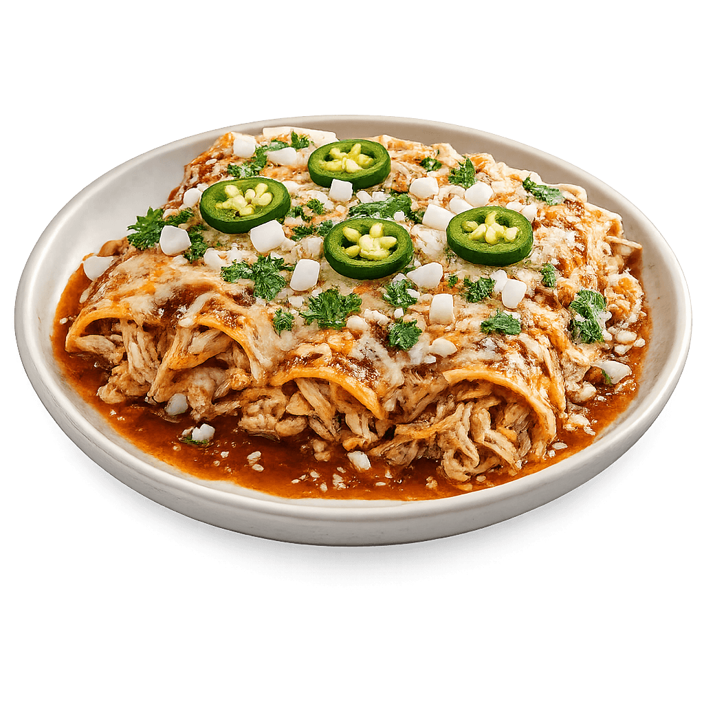 Cazuela de Enchiladas de Pollo